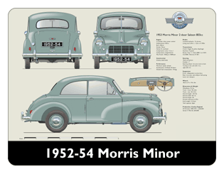 Morris Minor Series II 2dr saloon 1952-54 Mouse Mat